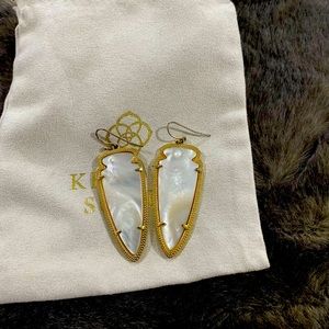 White Kendra Scott earring